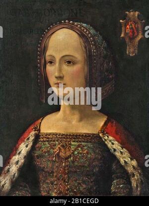 Gabrielle de Bourbon, Frau von Louis II de La Tremoille (V1). Stockfoto