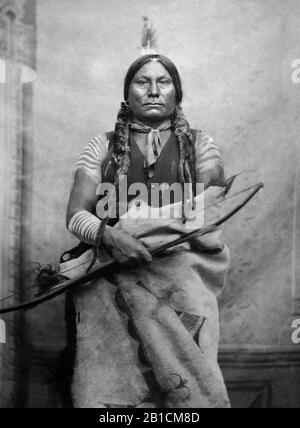 Gall oder Gaul. Kämpfender Führer der kombinierten Sioux-Stämme in der Schlacht von Little Big Horn (Von L. D. Greene Album). - Stockfoto