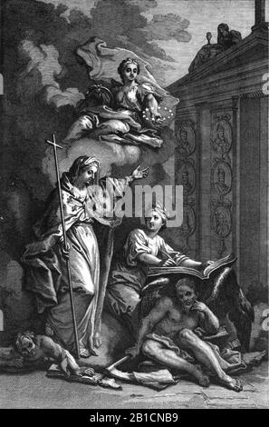 Gallia Christana, 1715, T1 (Seite 1 Ernte). Stockfoto