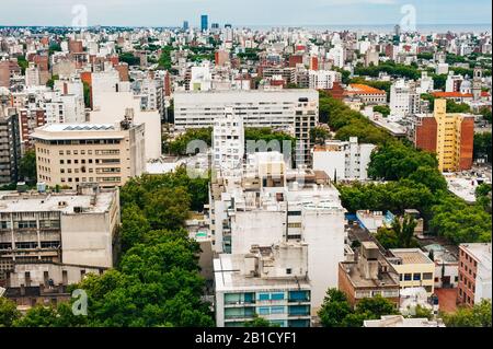 Luftbild der Hauptstadt Uruguays, Südamerika Stockfoto