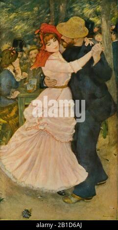 Tanz in Bougival (1883) - Malerei des 19. Jahrhunderts von Pierre-Auguste Renoir - Sehr hohe Auflösung und Qualitätsbild Stockfoto