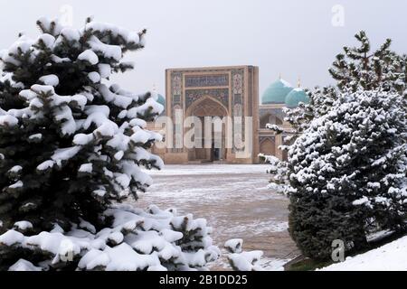 Moschee Khast-Imam im Komplex Hazrati Imam, Taschkent, Usbekistan Stockfoto