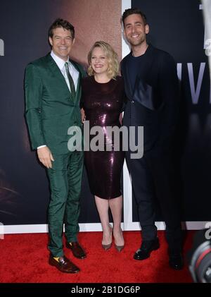 Los Angeles, USA. Februar 2020. Elisabeth Moss, Oliver Jackson-Cohen, Jason Blum 028 besucht die Premiere von Universal Pictures "The Invisible Man" am 24. Februar 2020 im TCL Chinese Theatre in Hollywood, California Credit: Tsuni/USA/Alamy Live News Stockfoto