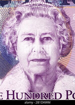 Königin Elizabeth II. ein Porträt von Jersey Pfund Stockfoto
