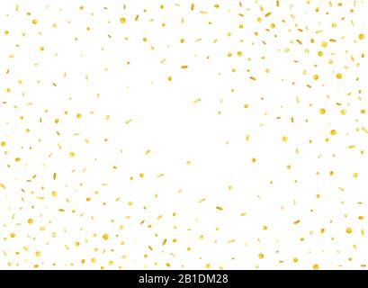 Konfetti neue Hintergrundsammlung. Wundervolle Konfetti-Hintergrundtextur. Goldene 3D-Sechskant. Stock Vektor