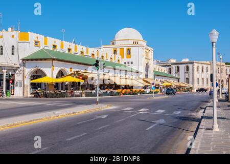 Neuer Markt in Rhodos City. Rhodos, Griechenland Stockfoto