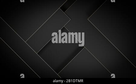 Geometrischer Hintergrund in dunklen Schattierungen, 3D-Renderbild, niemand in der Nähe. Stockfoto