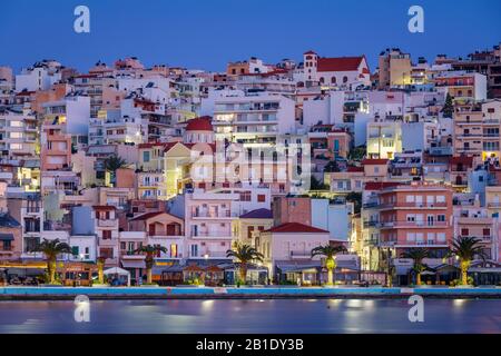 Sitia, Crete - 23. Januar 2020: Hafen in der Stadt Sitia, Crete. Stockfoto