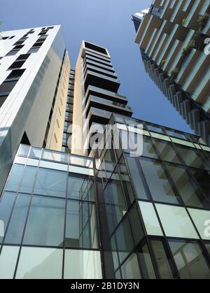 Italien, Lombardei, Mailand, moderne Architektur, porta nuova discrtict, solea und Solaria Tower Stockfoto