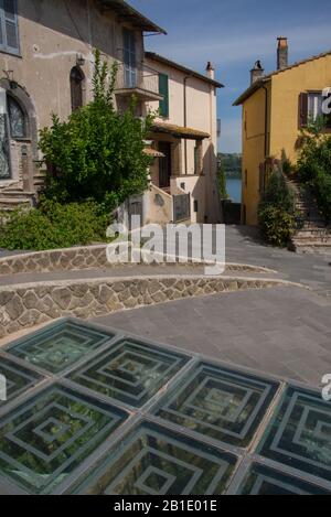 Europa, Italien, Latium, Anguillara Sabazia Stockfoto