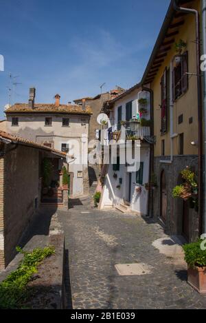 Europa, Italien, Latium, Anguillara Sabazia Stockfoto