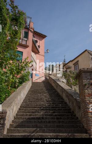 Europa, Italien, Latium, Anguillara Sabazia Stockfoto