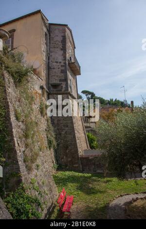 Europa, Italien, Latium, Anguillara Sabazia Stockfoto