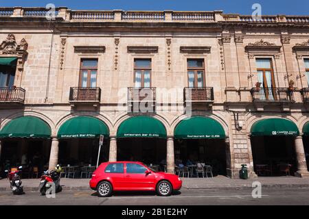 Histric Buildings, Downtown of Morelia, Historic Centre of Morelia, State von Michoacan, Mexiko, Mittelamerika Stockfoto