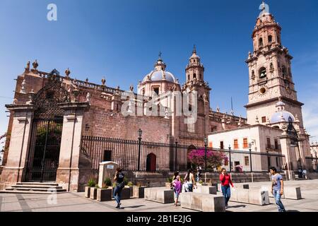 Morelia Kathedrale, historisches Zentrum von Morelia, Bundesstaat Michoacan, Mexiko, Mittelamerika Stockfoto