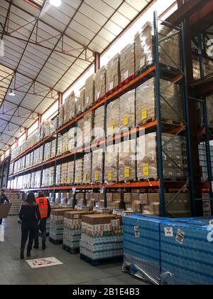 Aktien der Food Bank, Frankreich Stockfoto