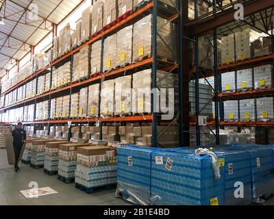 Aktien der Food Bank, Frankreich Stockfoto