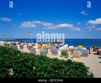 Strand Wyk, Insel Föhr, Nordsee, Schleswig-Holstein, Deutschland Stockfoto