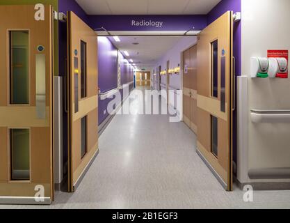 University College London Hospital Interior. Radiologieabteilung Stockfoto