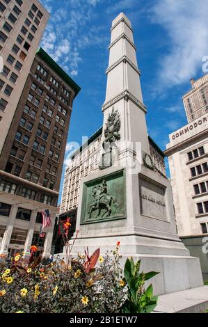 General Worth Monument, Fifth Avenue und 25th Street, NYC USA. Chelsea und das Garment District. Worth Monument. 5th Avenue und Broadway St. This stat Stockfoto