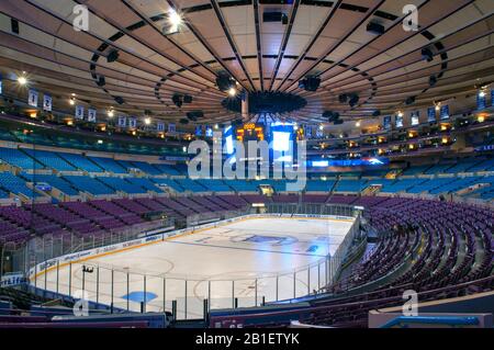 Madison Square Garden wird oft MSG genannt oder einfach The Garden ist eine Mehrzweckhalle in New York City Stockfoto