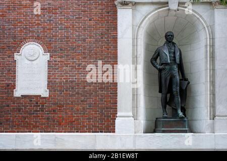 Das Siegel der Stadt New York, das in den Jahren 1686 - 1701 in Gebrauch war. Museum of the City of New York. 1220 Fifth Avenue an der 103rd Street Manhattan USA. Stockfoto