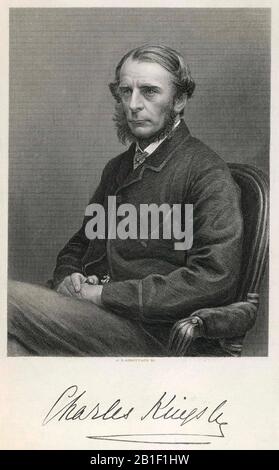 Charles KINGSLEY (1819-1875) englischer Romanautor, Historiker, Sozial-Reformer Stockfoto