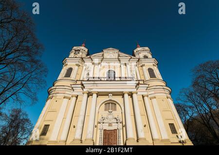 Die Kirche St. Peter und St. Paul in Vilnius, Litauen Stockfoto