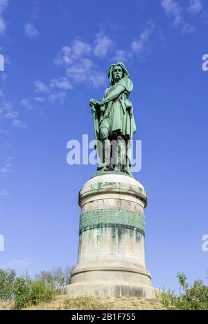 Statue von Vercingetorix, Alise-Sainte-Reine, Departement Cote-d'Or, Frankreich Stockfoto