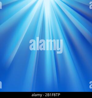 Blaue Polarstrahlen mit Flare Stock Vektor