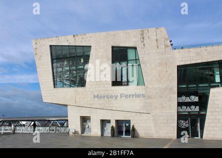 Mersey Ferries Büro am Pier Head in liverpool england UK Stockfoto