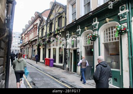 Sehen Sie sich Hackins hey liverpool england UK an Stockfoto