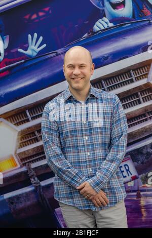 Dan Scanlon, Regisseur des Trickfilms "Weiterführung - Jenseits der Magie" während der Fotozalle der Präsentation des Films, der in Italien veröffentlicht werden soll. (Foto von Gennaro Leonardi/Pacific Press/Sipa USA) Stockfoto