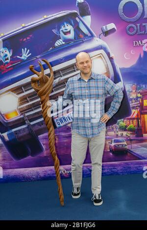 Dan Scanlon, Regisseur des Trickfilms "Weiterführung - Jenseits der Magie" während der Fotozalle der Präsentation des Films, der in Italien veröffentlicht werden soll. (Foto von Gennaro Leonardi/Pacific Press/Sipa USA) Stockfoto