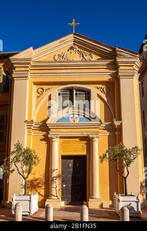 Kapelle Der Heiligen Dreifaltigkeit und des Heiligen Schustens von Nizza, Nizza, Südfrankreich, Stockfoto