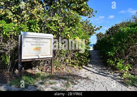 Miami, Miami Beach, Haulover's Naturist Park, Fl Stockfoto