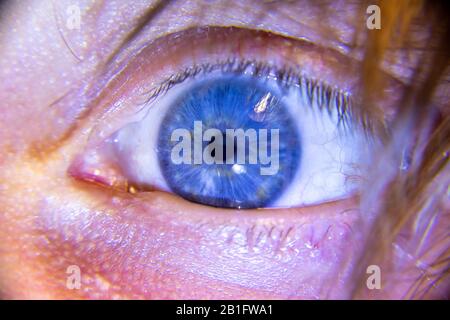Blaues Auge Stockfoto