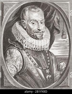 Ambrogio Spinola Doria, 1. Marquess of The Balbases, 1569 - 1630. Italienischstämmiger Adeliger, der Spanien während des Achtzigjährigen Krieges diente. Stockfoto