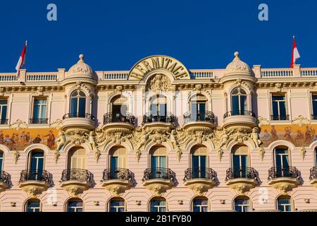 Hermitage Hotel in Monte Carlo, Monaco Stockfoto