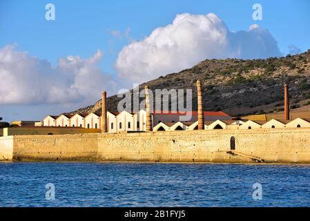 Die Tonnara von Favignana trapani Provinz Sizilien Italien Stockfoto