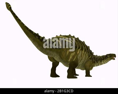 Talarurus war ein herbivorer gepanzerter Dinosaurier, der während der Kreidezeit in der Mongolei lebte. Stockfoto