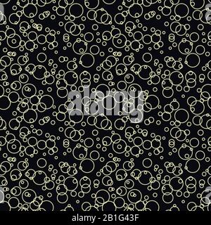 Symbol Für Blasen - Darstellung Von Vektorgrafiken Mit Nahtlosem Muster Stock Vektor