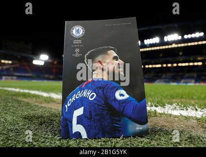 Februar 2020; Stamford Bridge, London, England; UEFA Champions League Fußball, Chelsea gegen Bayern München; offizielles Spielprogramm Stockfoto