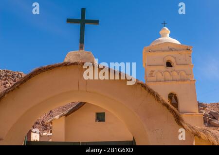 Iglesia Nuestra Señora de Belén oder Kirche Unserer Lieben Frau von Bethlehem, Susques, Altiplano, Privatce Jujuy, Anden, Nordwestargentinien, Lateinamerika Stockfoto