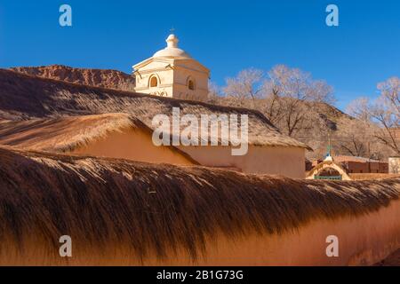 Iglesia Nuestra Señora de Belén oder Kirche Unserer Lieben Frau von Bethlehem, Susques, Altiplano, Privatce Jujuy, Anden, Nordwestargentinien, Lateinamerika Stockfoto