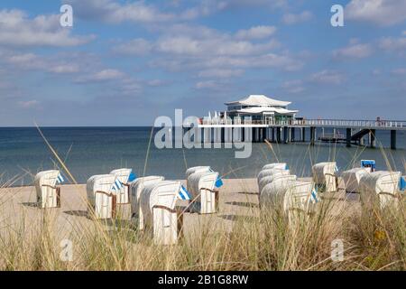 Seebrücke in Timmendorfer Strand, Schleswig-Holstein, Deutschland Stockfoto