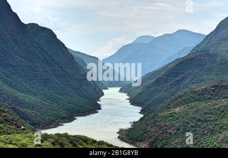 Chicamocha Canyon in Santander Kolumbien Stockfoto