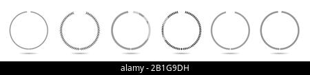 Laupenkranz Symbol Set Stock Vektor