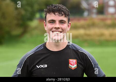 29. September 2019, Wales Men's Rugby League 9's World Cup Training Session am Sonntag, den 29. September 2019 in der Rydal Penrhos School in Colwyn Bay; Stockfoto