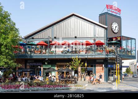 Riverside Food Market, Oxford Terrace, Christchurch Central City, Christchurch, Canterbury Region, Neuseeland Stockfoto